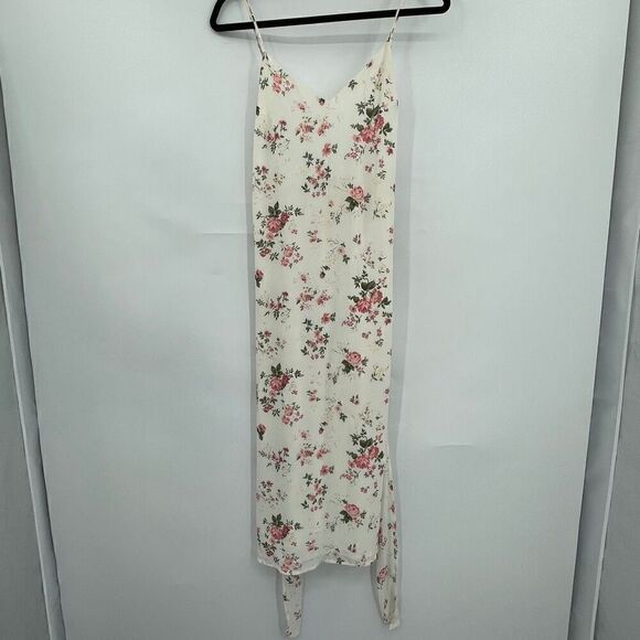 Reformation Multicolor Sleeveless Dietrich Floral Georgette Midi Dress Size 2 - Picture 1 of 6